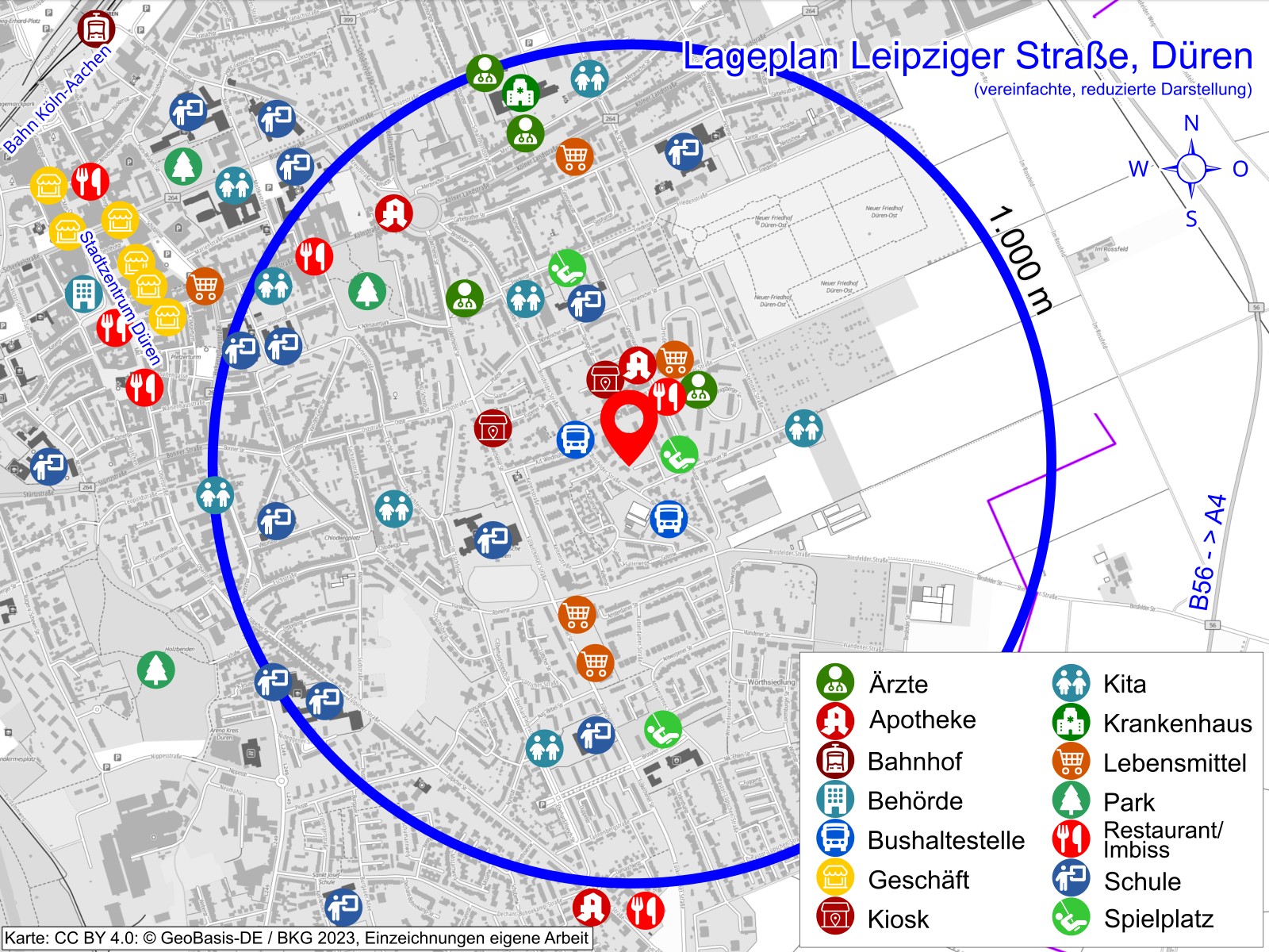 Lageplan Leipziger Straße